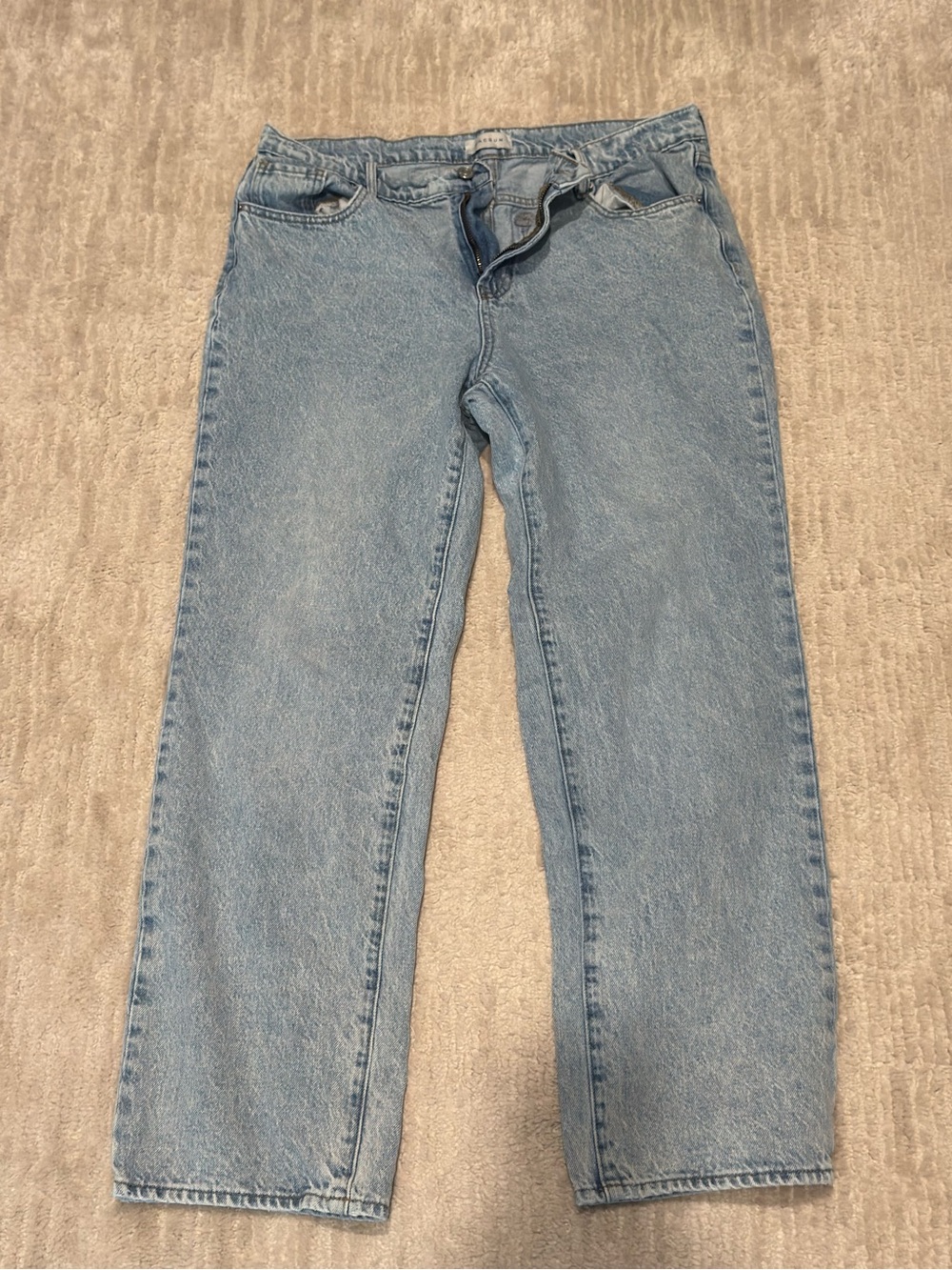 PacSun Light Blue Straight Leg Jeans for Women